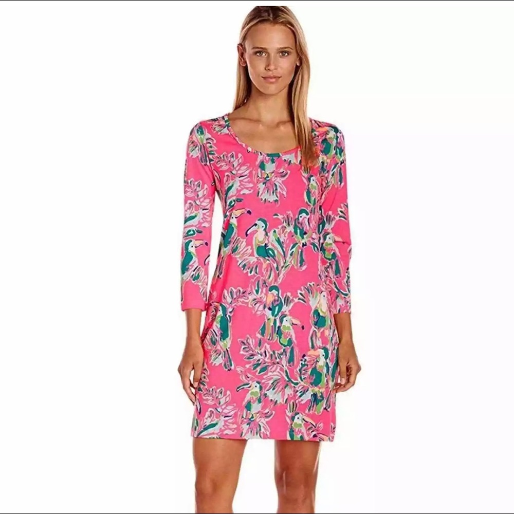 Lilly Pulitzer Beacon Dress in Toucan Can Sz L